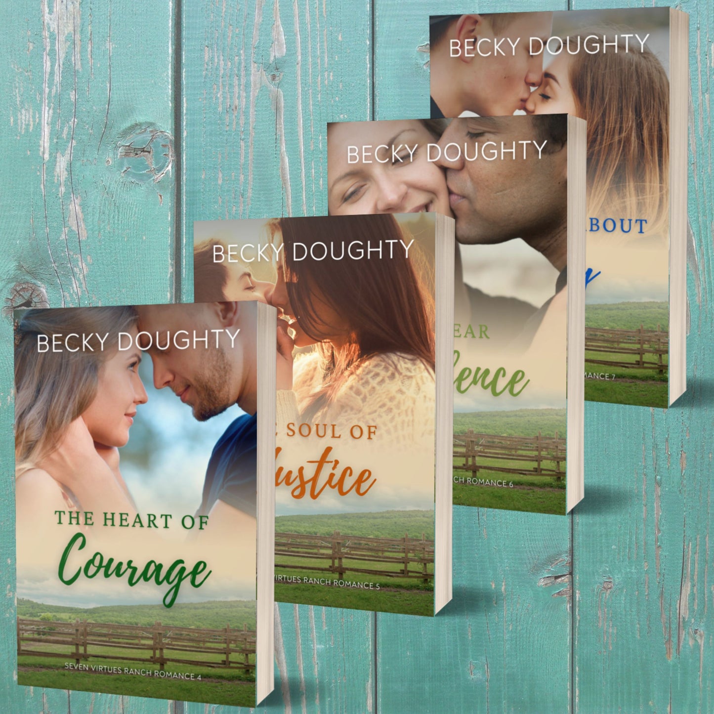 Seven Virtues Ranch Romance Book Bundle #2: Books 4-7 (Paperback)